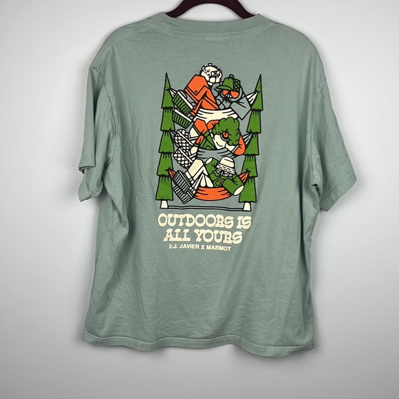 Marmot Mountain Works D.J. Javier X Marmot large short sleeve tshirt - Picture 8 of 9